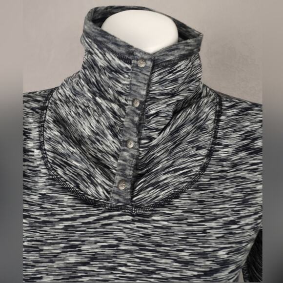 Athleta Gray Coastal Spacedye Fleece Pullover Size Small - Picture 9 of 16
